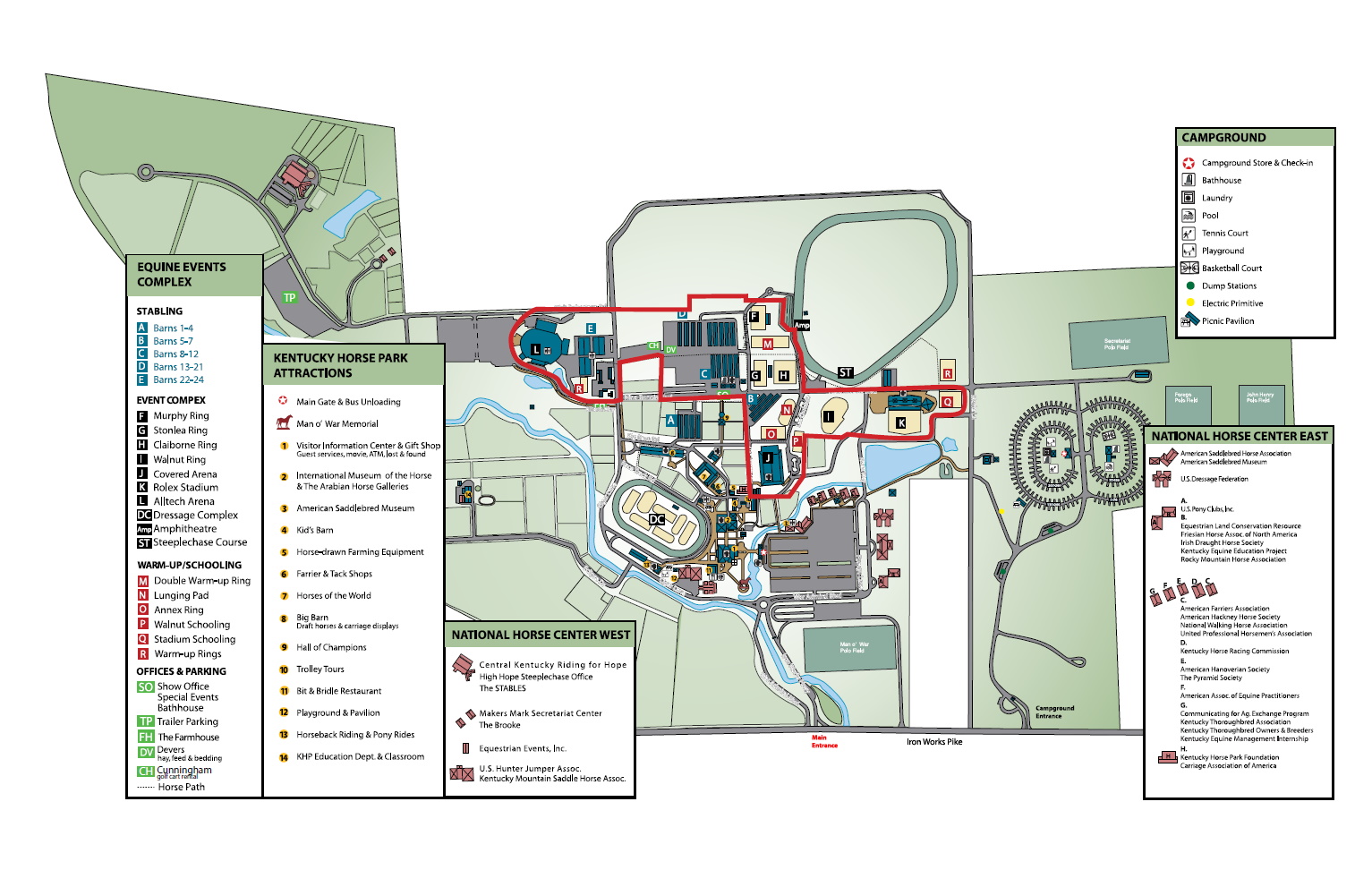 Map US Dressage Finals
